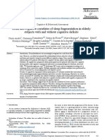 Brain and Cognitive Correlates of Sleep Fragmentation in Elderly Subjects With and Without Cognitive Deficits