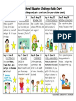 10-Day K1 Moral Education Challenge Guide Chart: (Follow The Day Challenge and Get A Star/stars For Your Sticker Chart)