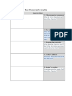 Oscar Characterization Template