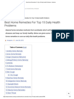Home Remedies For Top 15 Daily Health Problems PDF