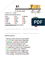 Lesson 61 Silent Letters (WR, KN, MN, MB) )