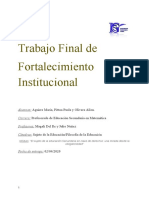 Fortalecimiento Institucional: Análisis de la obligatoriedad de la educación secundaria