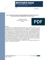 Oral Communication Problems Encountering 2 PDF