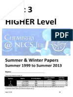 Topic 3 Exam Statistics and Papers: Summer 1999 to Summer 2013