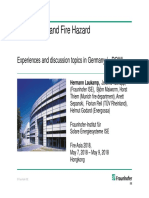 PV Systems and Fire Hazard: Experiences and Discussion Topics in Germany (+ ROW)