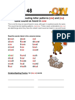 Lesson 48 Variant Vowel Pattern (Ow, Ou) PDF