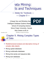 Data Mining: Concepts and Techniques: - Slides For Textbook - Chapter 9
