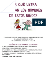 Letra Incicio Nombres Niños 1