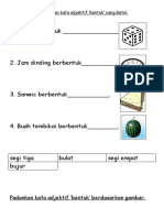 Lembaran Kata Adjektif