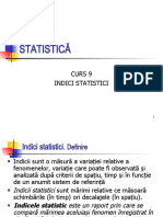 Curs 9 Indici statistici