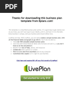 Thanks For Downloading This Business Plan: All The Financial Tables and Graphs To Go With It. You'll Also Be Able To