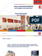 Electronic Communications: York University