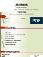 Seminar: Fuel Cell (Working, Principle, Types & Application)