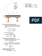 Deck Interior Slab Design Loads Calculation: Step 1) Determine The Dead Load Moments