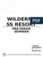 Wildlife Resort Pre-Thesis Seminar