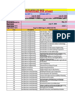 Tentative Course List (July - Dec 2020)