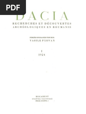 Dacia1 1924, PDF, Céramique