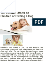 The Positive Effects On Children of Owning A Dog