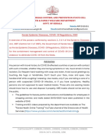 Covid-19 Outbreak Control and Prevention State Cell Health & Family Welfare Department Govt. of Kerala