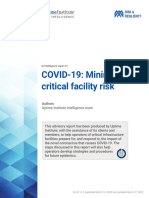 COVID-19: Minimizing Critical Facility Risk: Authors Uptime Institute Intelligence Team