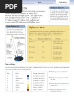 Star Distances - Activities