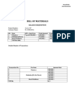Nautikah Investments bill of materials balance requisition