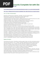 Chart of Account 2 | PDF | Expense | Debits And Credits