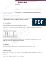 Statistics For Class 10 PDF