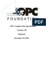 OPC Complex Data Working Group OPC Complex Data Specification Version 1.00