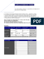 Calculer Le Poids Du Verre