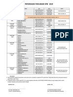 Jadual Percubaan SPM 2019