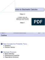 An Introduction To Stochastic Calculus (WSU) 01