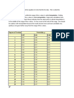 Degrees of Freedom Probability, P