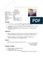 Civil Engineer: Personal Details