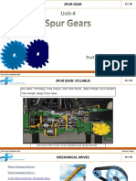 Unit 4 - Spur Gear - ABP PDF