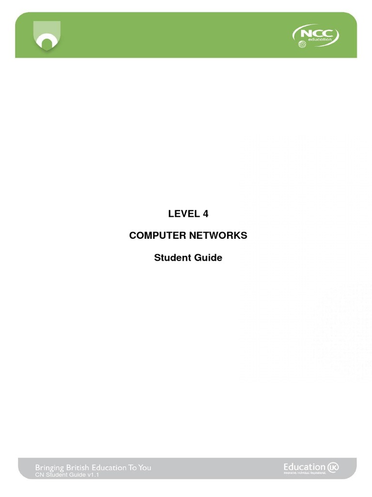 Level 4 Computer Networks Student Guide | PDF | Computer Network | Osi ...