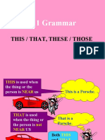 S. 1 Grammar: This / That, These / Those