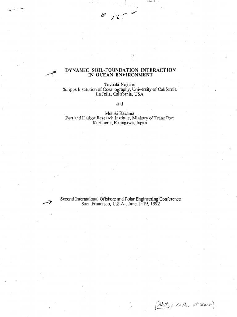 Dynamic Soil-Foundation Interaction Analysis | PDF | Porosity | Waves