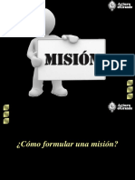 Diapositiva de Mision, Vision y Valores