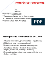 Governo populista e nacionalista de Vargas no pós-guerra