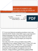 Observasi Pada PT Kereta Api Indonesia (Persero