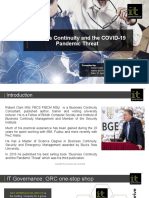2020-04-21 - Business Continuity and COVID-19 Pandemic Webinar PDF