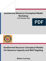 Geothermal Resource Conceptual Model Workshop: 21-22 October 2016