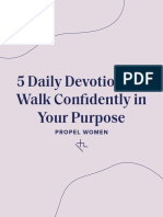 5 Daily Devotions to Walk Confidently in Your Purpose