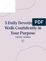 5 Daily Devotions To Walk Confidently in Your Purpose