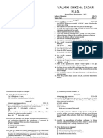 Valmiki Shiksha Sadan H.S.S.: Second Term Examination - 2072 Subject: Chemistry FM: 75 Time: 3 Hrs PM: 27 Group 'A'