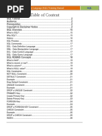 SQL - Oracle Structured Query Language (SQL) Training Manual PDF