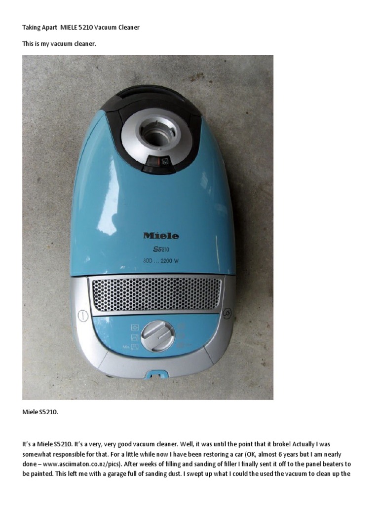 How To Repair A Vacuum Cleaner PDF Vacuum Cleaner Electric Motor