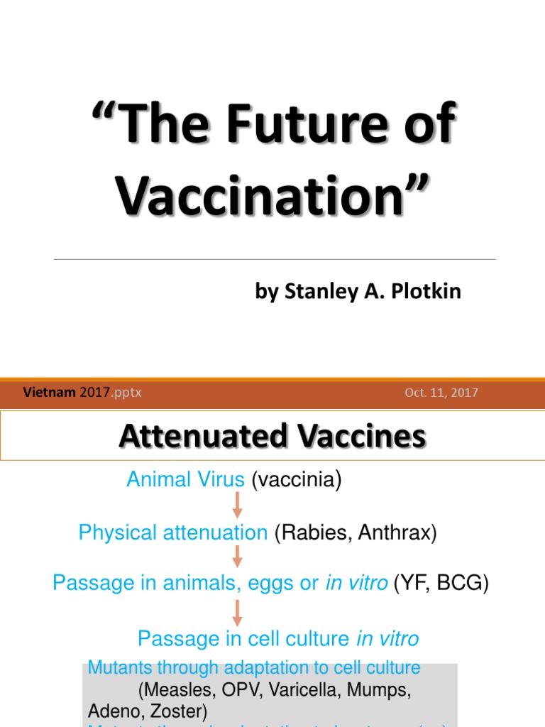 Vaccinology 2017 Stanley Plotkin | PDF | Vaccines | Virus