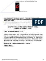 All You Want To Know About Steel Reinforcement Bars - Lceted